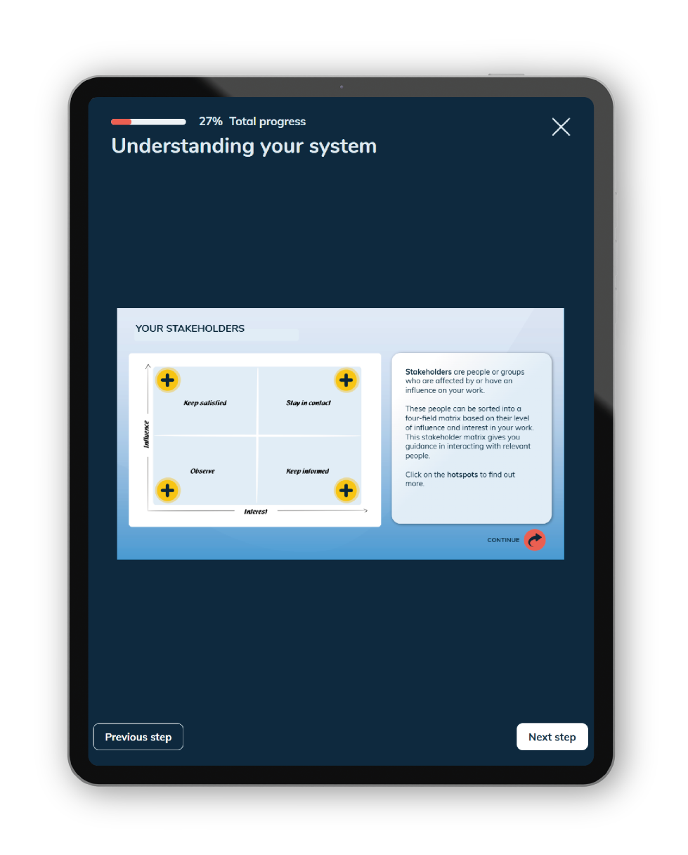 Learning Program Activity Tablet