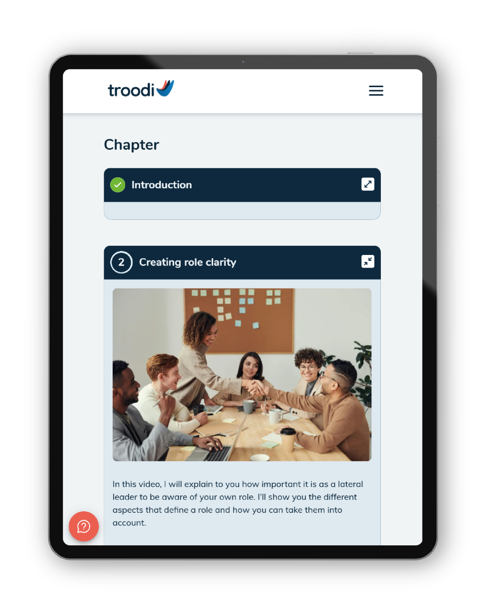 Learning Program Chapter Tablet