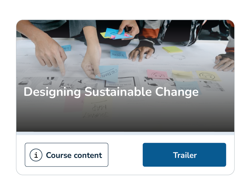 Designing Sustainable Change